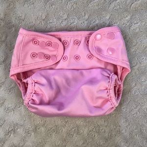 Sweet Pea Pink Cloth Diaper Cover One Size Snaps